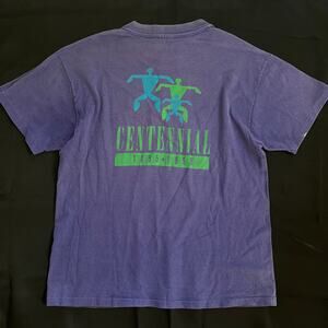 Vintage Centennial Triathlon T-Shirt Purple Large | 90s Sports Graphic Tee